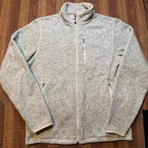 The North Face Grey Heather Fleece TNF Apex Zip Jacket Small